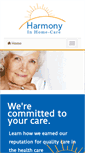 Mobile Screenshot of harmonyinhomecare.com